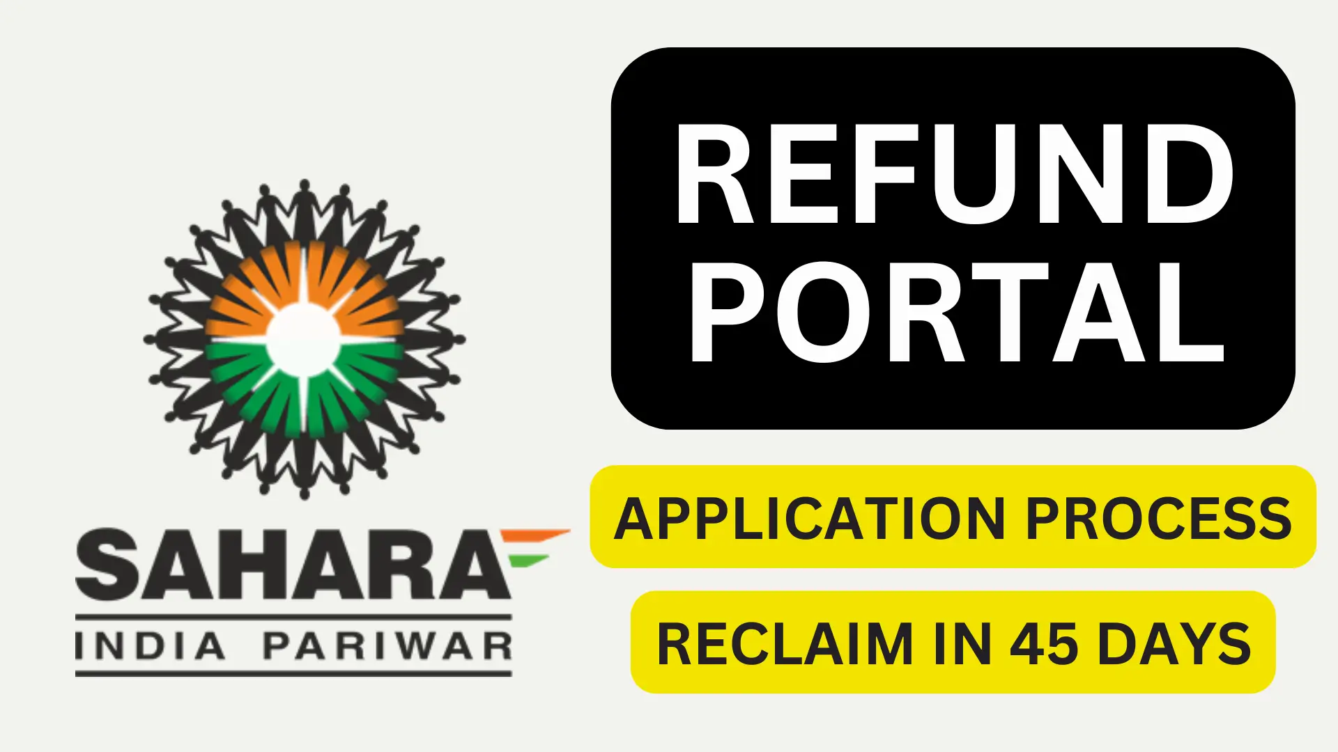 sahara refund portal